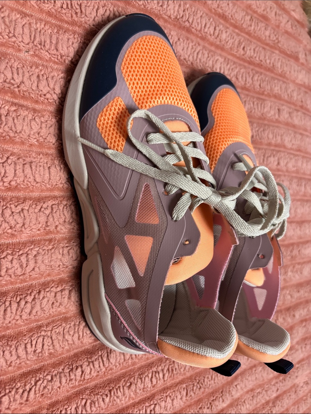 Fabletics Orange, Mauve & Navy Women's Athletic Sneakers